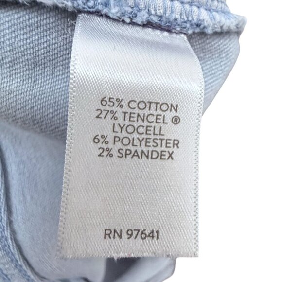 J.JILL Capri Jeans Plus Size 22 Light Wash Blue Stretch Denim Womens Crop Pants - Picture 10 of 10